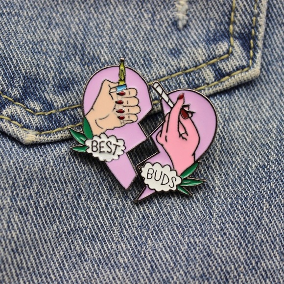 ✨2 left!✨Bad Ass Best Buds Pin Set - Picture 2 of 4